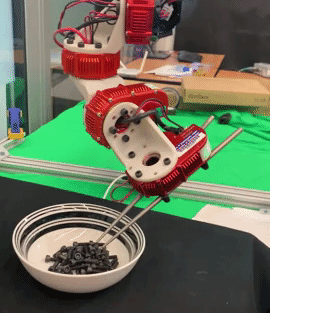 Good Cherrybot manipulating food with chopsticks